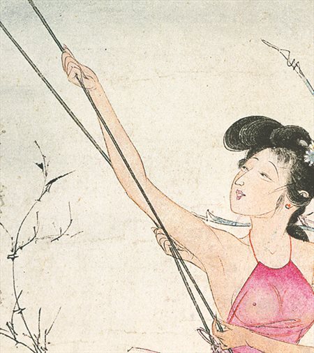 琼中-胡也佛的仕女画和最知名的金瓶梅秘戏图